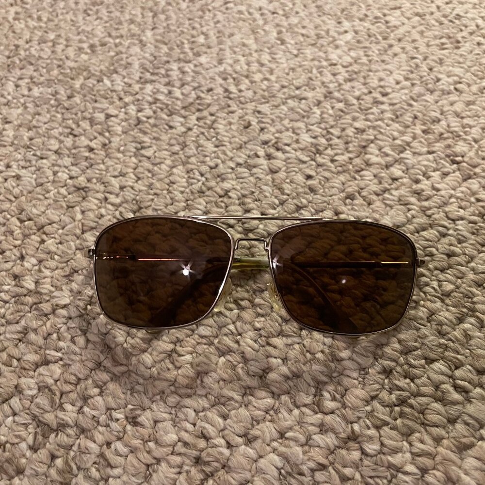 Suncloud Men's Gold Aviator Sunglasses with Hard Case One Size (Like New) - Picture 2 of 5